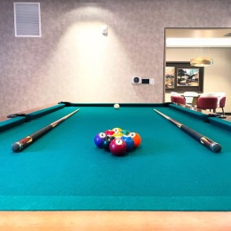 a pool table